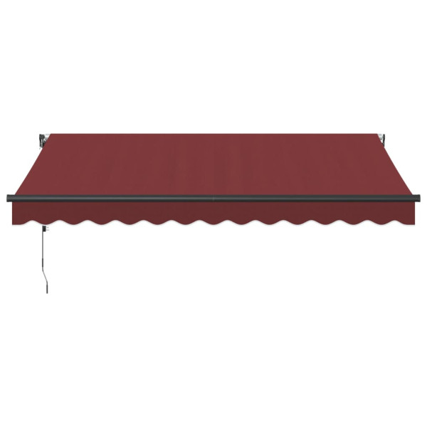 Toldo retrátil automático 350x250 cm bordô M 3
