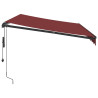 Toldo retráctil automático burdeos 350x250 cm 4