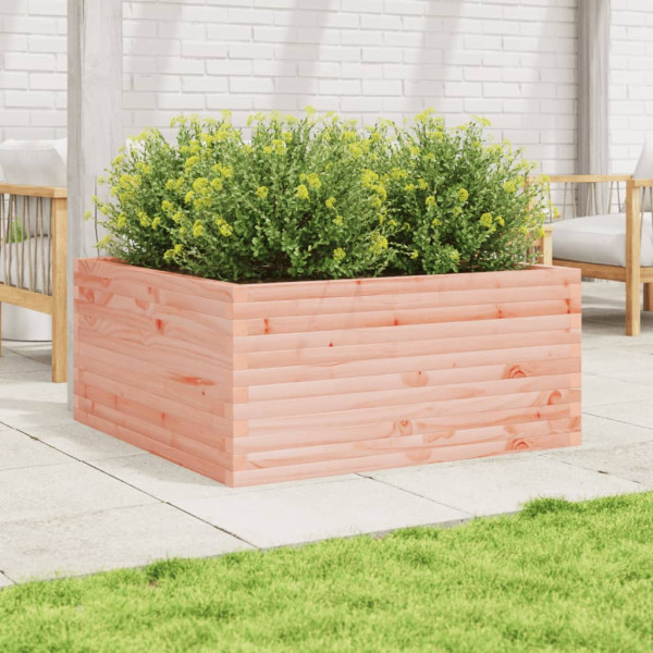 Jardinera madera maciza de abeto Douglas 100x100x46 cm M 3