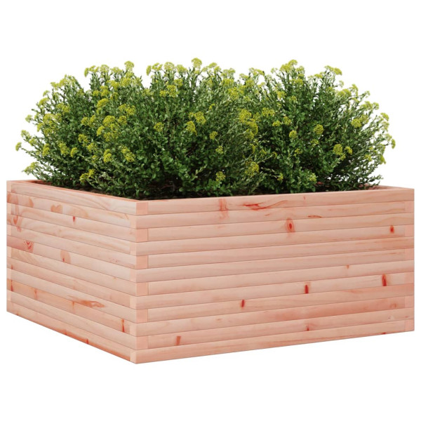 Jardinera madera maciza de abeto Douglas 100x100x46 cm M 4
