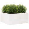 Vaso/floreira jardim 100x100x46 cm madeira pinho maciça branco 4