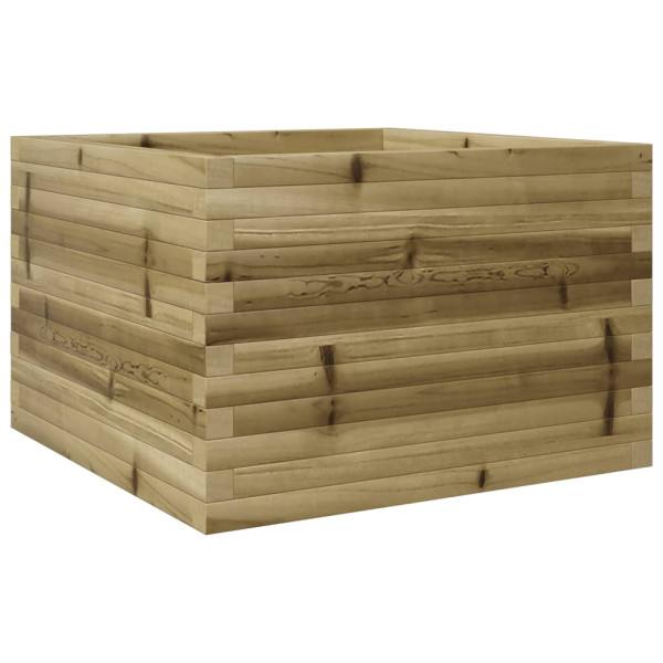Jardinera de madera de pino impregnada 70x70x46 cm M 2