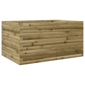 Jardinera de madera de pino impregnada 90x60x46 cm H