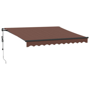 Toldo retrátil automático 300x250 cm castanho H