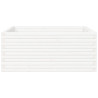 Jardinera madera maciza de pino blanco 110x110x46 cm 5