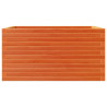 Jardinera de madera maciza pino marrón cera 90x60x46 cm 5