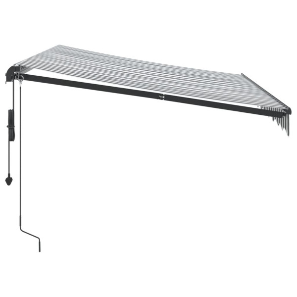 Toldo retrátil automático 300x250 cm antracite e branco M 4