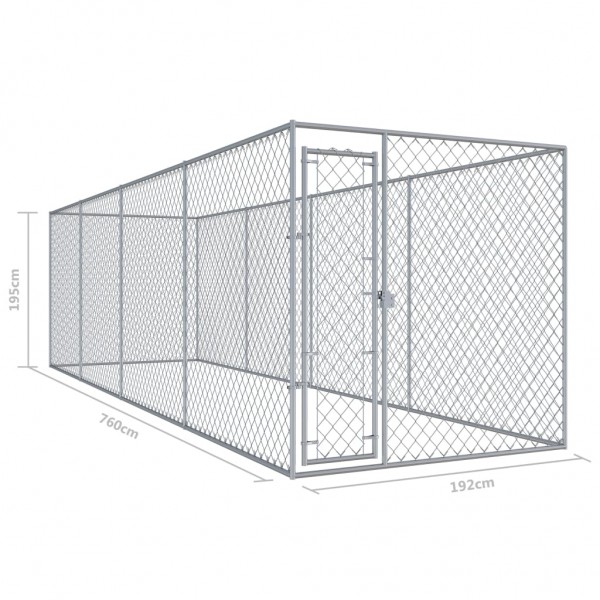 Canil de exterior 760x192x185 cm M 5