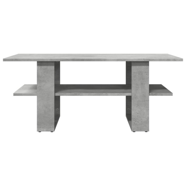 Mesa de centro madera de ingeniería gris hormigón 102x55x42 cm M 3
