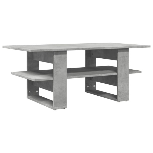 Mesa de centro madera de ingeniería gris hormigón 102x55x42 cm M 5