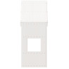 Telhado de cama infantil 55x99x139.5 cm pinho maciço branco 4