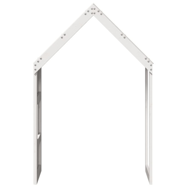 Telhado de cama infantil 55x99x139.5 cm pinho maciço branco M 5