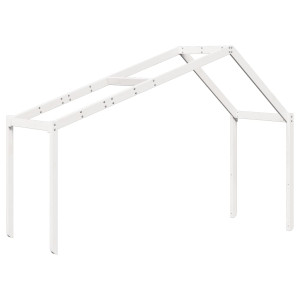 Telhado de cama infantil 203x95.5x142 cm pinho maciço branco H