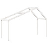 Techo de cama infantil madera maciza blanco 203x95.5x142 cm 2