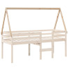 Techo de cama infantil madera maciza pino 199x80.5x88 cm 3