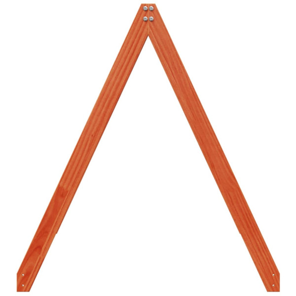 Techo de cama infantil madera maciza marrón 199x80.5x88 cm M 5