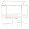 Telhado de cama infantil 217x85.5x154 cm pinho maciço branco 3
