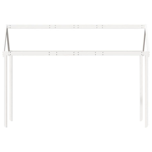 Telhado de cama infantil 217x85.5x154 cm pinho maciço branco M 4