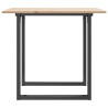 Mesa de jantar estrutura em O 80x80x75 cm pinho e aço 5