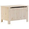 Caja de almacenaje con tapa RANA madera maciza pino 80x49x54 cm 2