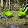 Sillas de camping con bolsillo plegables 2 unidades verde 3