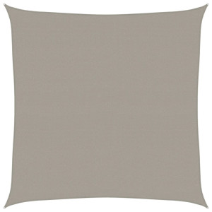 Para-sol vela quadrado 160 g/m² 4.5x4.5 m PEAD cinza-claro H