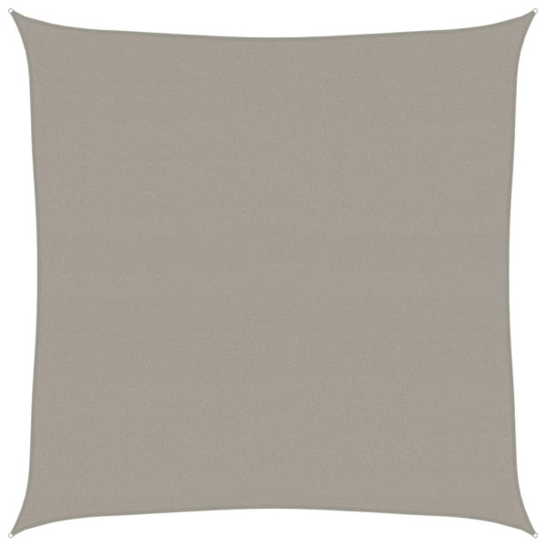 Para-sol vela quadrado 160 g/m² 4.5x4.5 m PEAD cinza-claro M 2