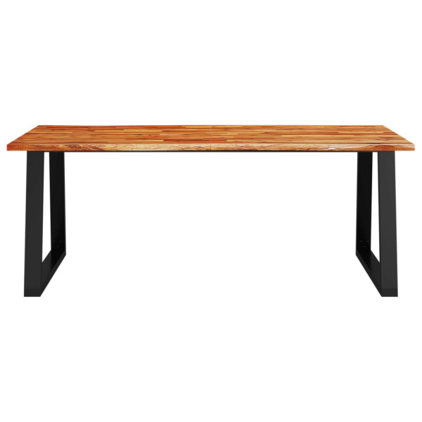 Mesa de jantar c/ bordas vivas 200x90x75 cm acácia maciça M 4