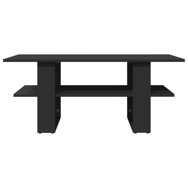 Mesa de centro madera de ingeniería negra 102x55x42 cm M 3