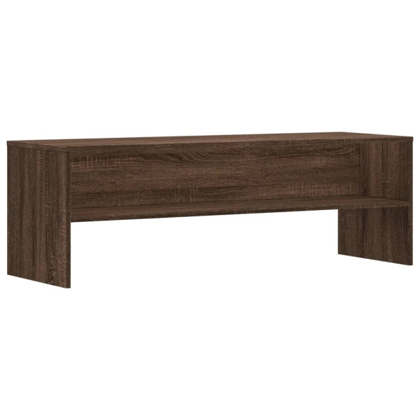 Mueble de TV madera de ingeniería marrón roble 120x40x40cm M 2