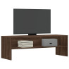 Mueble de TV madera de ingeniería marrón roble 120x40x40cm 3
