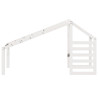Telhado de cama infantil 198x87x113 cm pinho maciço branco 4