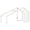 Telhado de cama infantil 188x82x113 cm pinho maciço branco 2