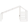 Telhado de cama infantil 188x82x113 cm pinho maciço branco 4