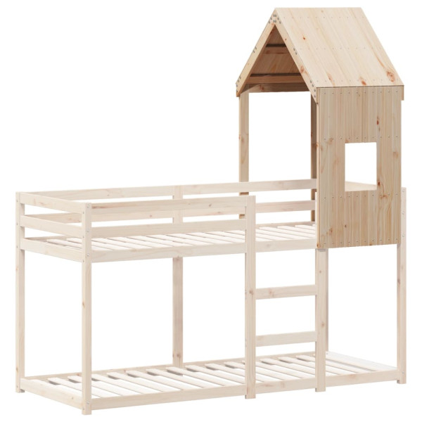 Techo de cama infantil madera maciza pino 60x99x139.5 cm M 3