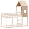 Techo de cama infantil madera maciza pino 60x99x139.5 cm 3