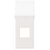 Telhado de cama infantil 55x84x132 cm pinho maciço branco 4