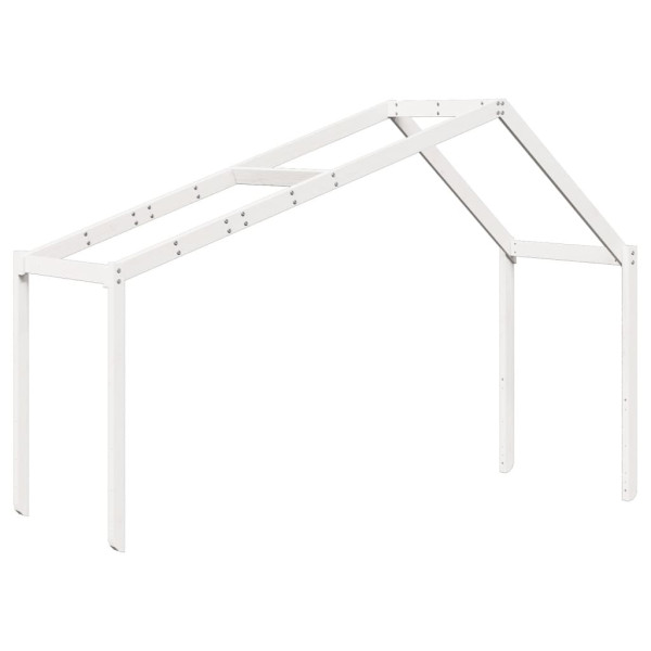 Telhado de cama infantil 213x85.5x144.5 cm pinho maciço branco M 2