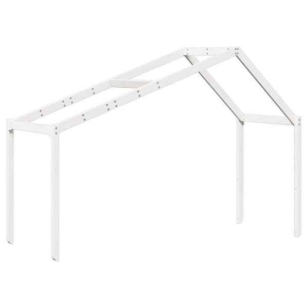 Telhado de cama infantil 203x80.5x142 cm pinho maciço branco M 2