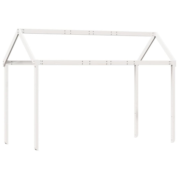 Telhado de cama infantil 207x95.5x159 cm pinho maciço branco M 2