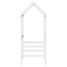Telhado de cama infantil 118x70x176.5 cm pinho maciço branco 5