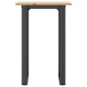 Mesa de jantar estrutura em O 50x50x75 cm pinho e aço 4