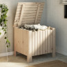 Caja de almacenaje con tapa RANA madera maciza pino 60x49x54 cm 1