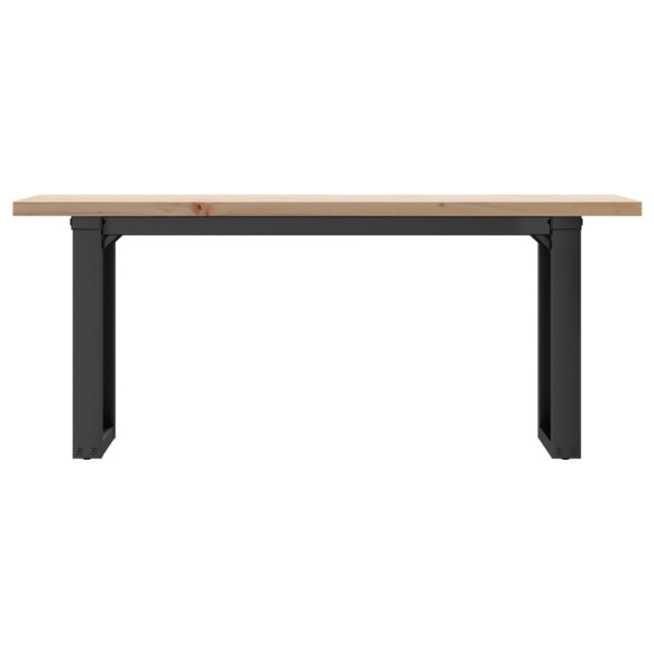 Mesa de centro estrutura em O 110x40x45.5cm pinho/aço M 4