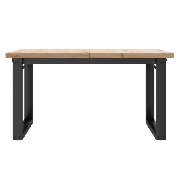 Mesa de centro estrutura em O 90x90x45.5 cm pinho/aço M 4