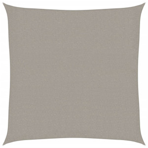 Para-sol vela quadrado 160 g/m² 3.6x3.6 m PEAD cinza-claro H