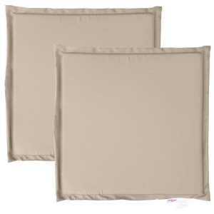 Almofadas assento de jardim 2 pcs 45x45x2 cm cinza-acastanhado H
