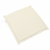 Almofadas de assento de jardim 4 pcs 45x45x2 cm cor creme 4