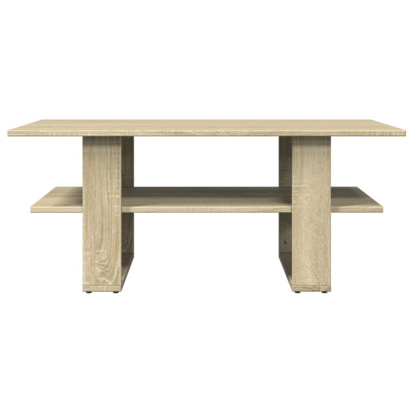 Mesa de centro madera de ingeniería roble Sonoma 102x55x42 cm M 3
