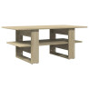 Mesa de centro madera de ingeniería roble Sonoma 102x55x42 cm 5